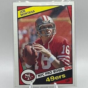 Joe Montana 1984 Topps #358 NFL San Francisco 49ers Football Trading Card
